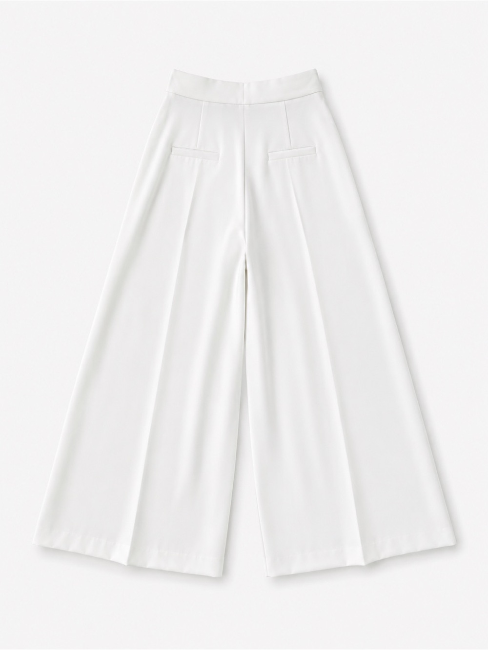 Zara NWT White Extra Wide Leg Dress Pants High Rise Tailored S - Picture 5 of 5